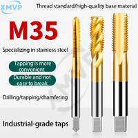 M35 titanium-plated cobalt-containing screw machine tap, stainless steel special drill tip tapping tap