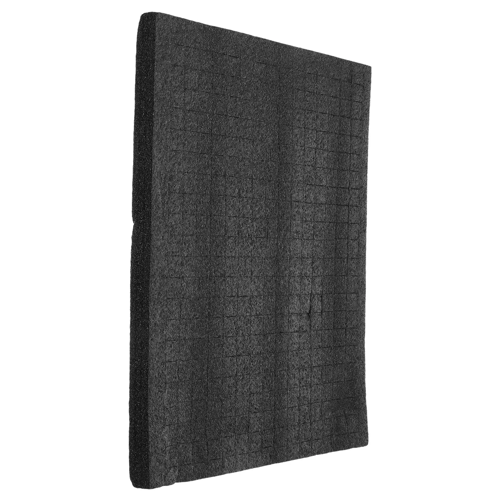 صندوق تخزين رغوي أسود 33 × 25 × 2 سم إدراج رغوة القطن اللؤلؤي تصميم المسيل للدموع لمنظم حماية الشحن والتغليف #6