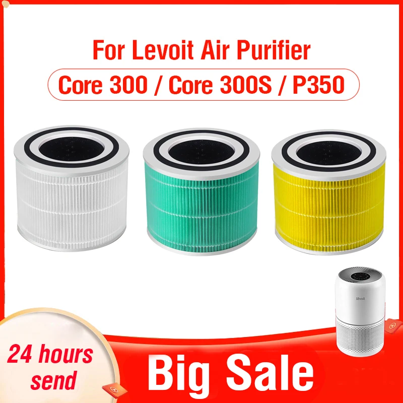 For Levoit Hepa Filter Core 300S for Levoit Air Purifier Core 300 Activated Carbon Filter for Levoit P350 Hepa Filter Levoit