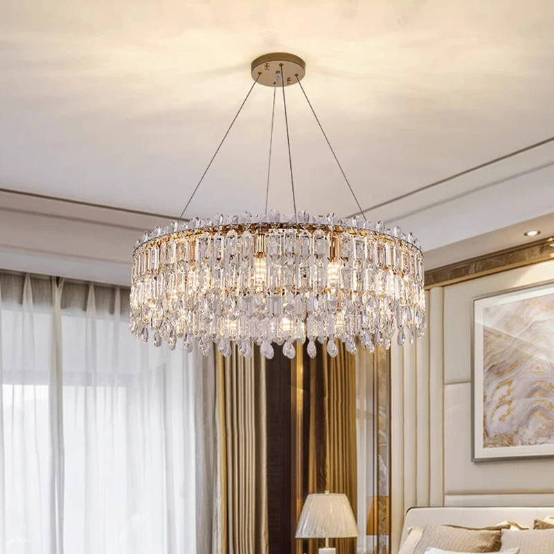 home decorationPendant lights, luxury crystal living room chandelier, bedroom Pendant lamp, ceiling light, indoor lighting