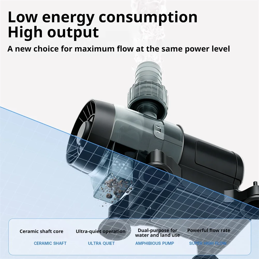 Small Aquarium Water Pump Submersible Filter Pump Flexible Dry Run Filter For Aquatic And Terrestrial Home Garden Plumbing Tool
