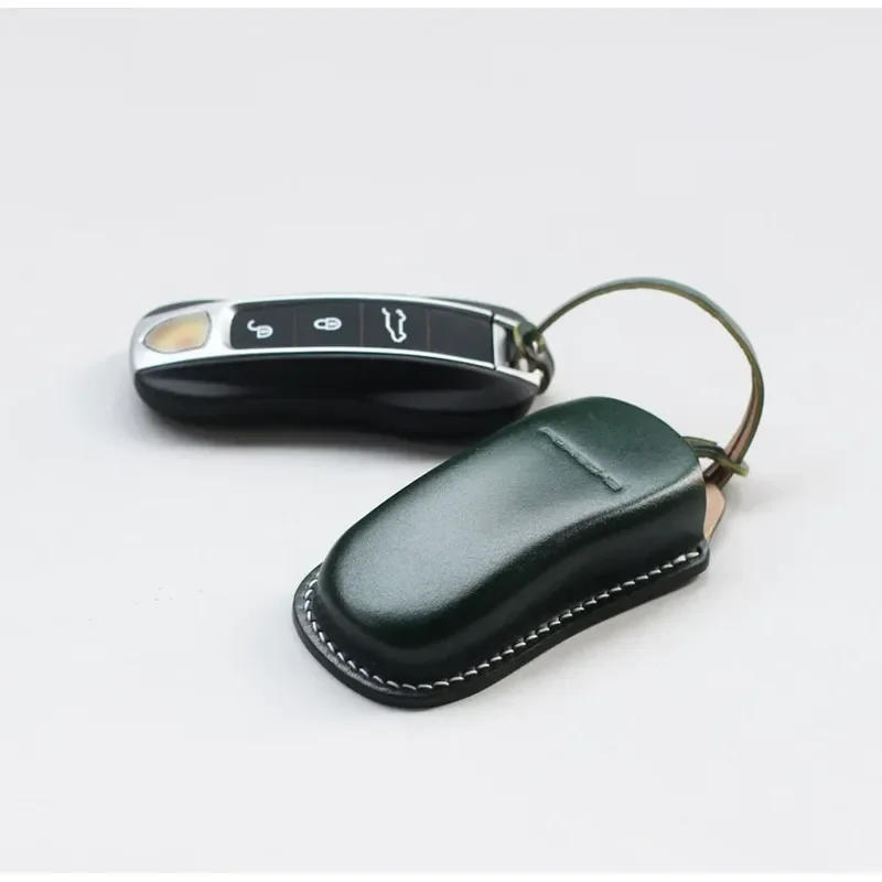 for Porsche Cayenne Macan Panamera Horse Hip Leather Handmade Key Case Bag Exquisite Advanced Sense