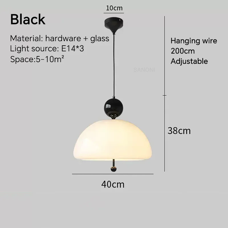 TAONUANSHU Mittelalter liche französische Pendel leuchte Wohnzimmer Esszimmer Kronleuchter Creme Glas Schlafzimmer Bar Hängelampe Leuchten 3