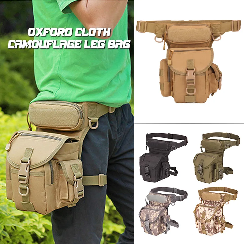 Tactical Drop Leg Bag Tool Storage Bag Fanny Thigh Pack Outdoor Hunting Bag Waist Pouch Motorcycle Riding Men  Molle Bag