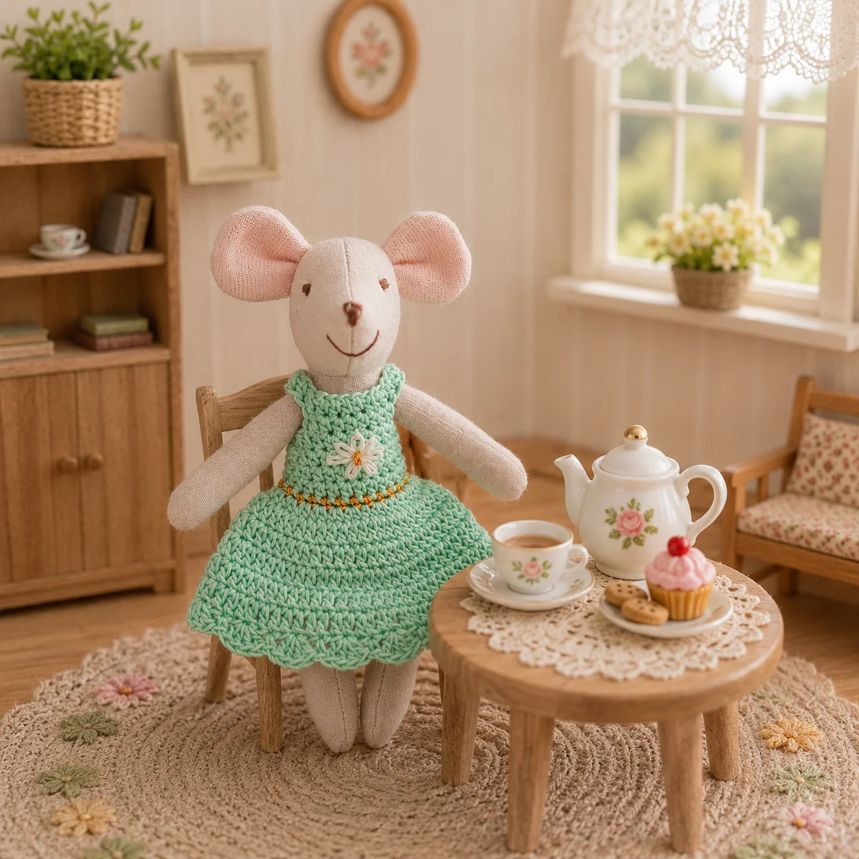 Boneka Tikus Rajut Buatan Tang - Baby Nursery Uniform ulasan dan harga