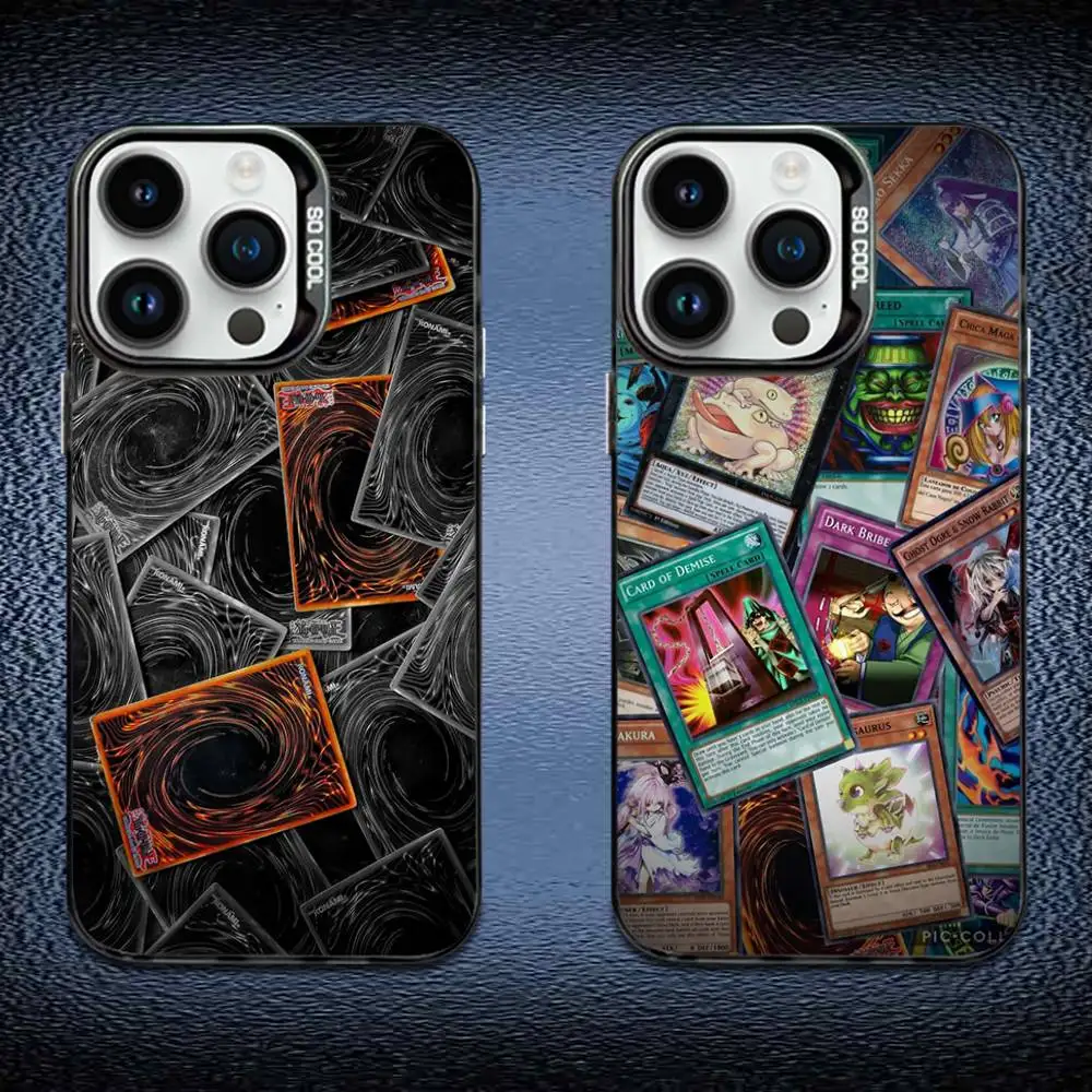 

Game Yu-Gi-Oh Card Phone Case For iPhone 16,15,14,13,12,11,Mini,Pro,E,MAX Black Candy Matte Shockproof Cover