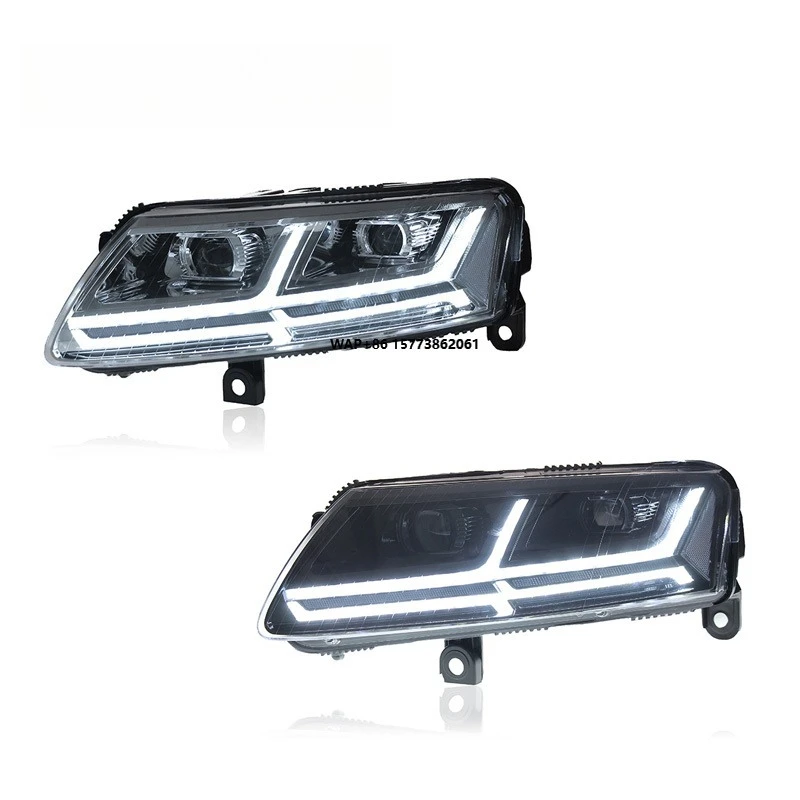 

1 Unit for A6L Headlight Assembly Modification Q7 Flowing Light Racing Daytime Running Light LED Led Headlights
