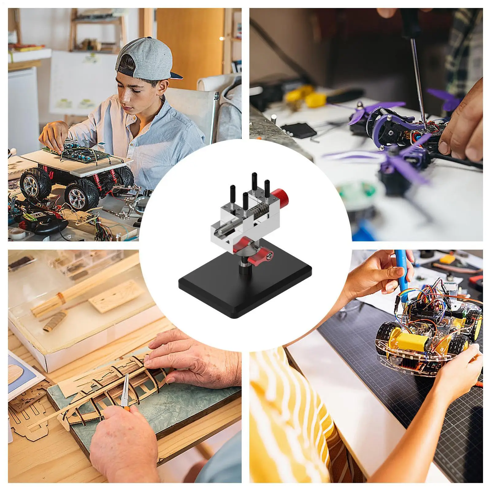 نموذج ملزمة صغيرة صنع الملحقات مقعد صغير ملزمة المشبك للهواة صانعي المجوهرات عشاق الحرف اليدوية إصلاح الفنانين #4