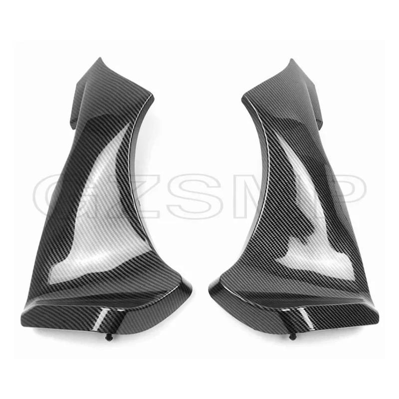 

Motorcycle Carbon Fiber Pattern Front Tube Side Air Duct Cover Fairing Cowl Fit For KAWASAKI Ninja ZX6R ZX636 2005 2006