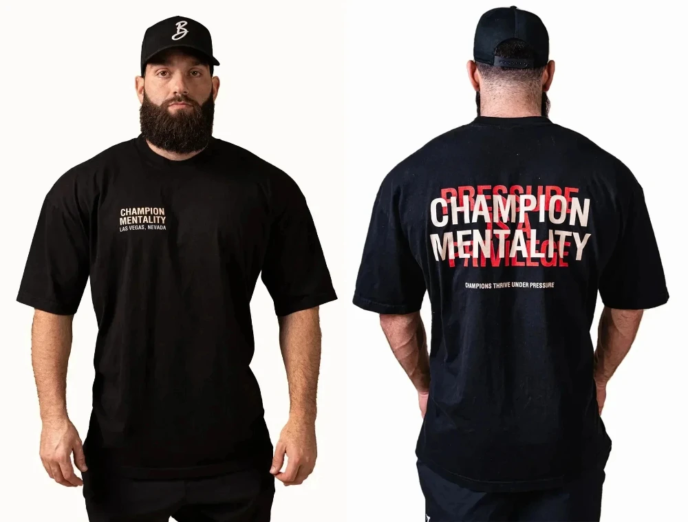 2026 Gym Workout Motivational Graphic T-Shirt Kids Adults Fitness Training Front Back Print Oversized Short Sleeve Casual Tee