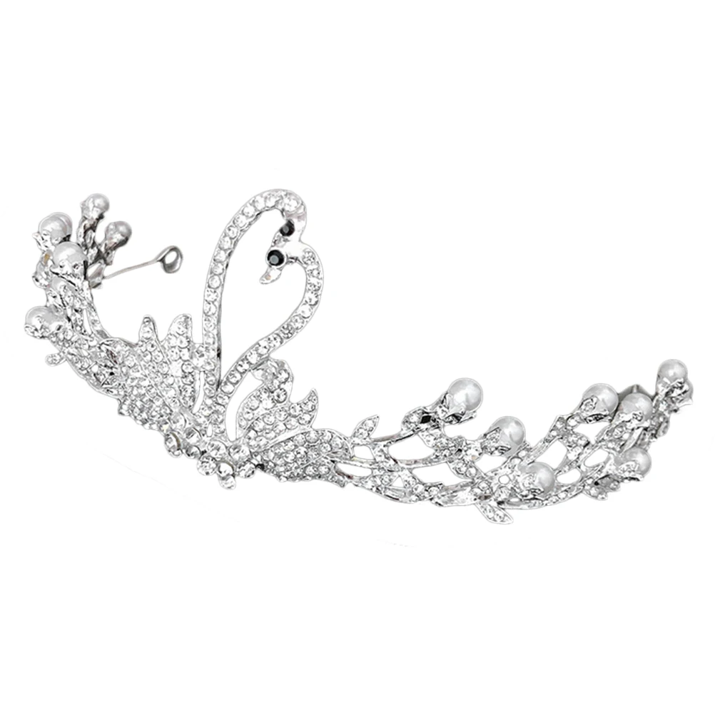 

Little Girl Hair Accessories Small Crown Tiara Alloy Birthday Headdress Silver