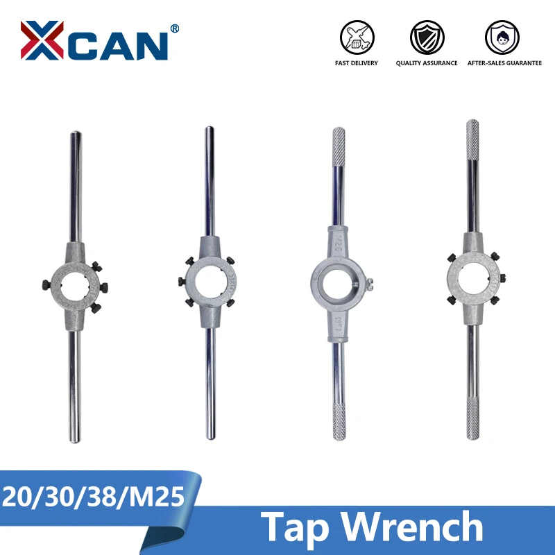 

XCAN 20/30/38/M25 Tap Wrench Steel General Handle Die Wrench For Metal Workpiece Thread Maker Die Wrench Threading Tools