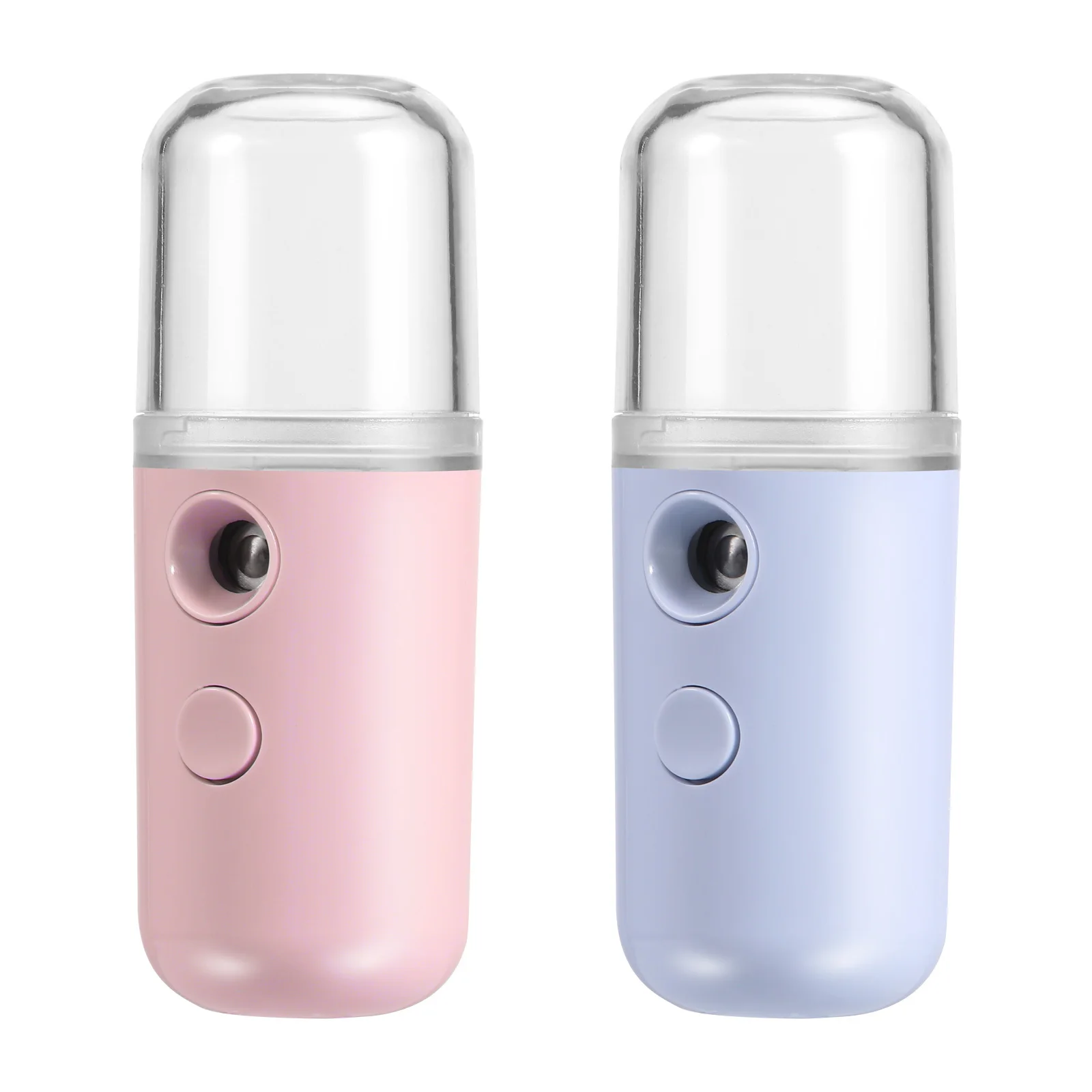 2pcs 페이셜 미스트 스프레이어 Usb 충전식 미니 가습기 피부 수분을위한 휴대용 나노 스프레이 경량 공기 가습기