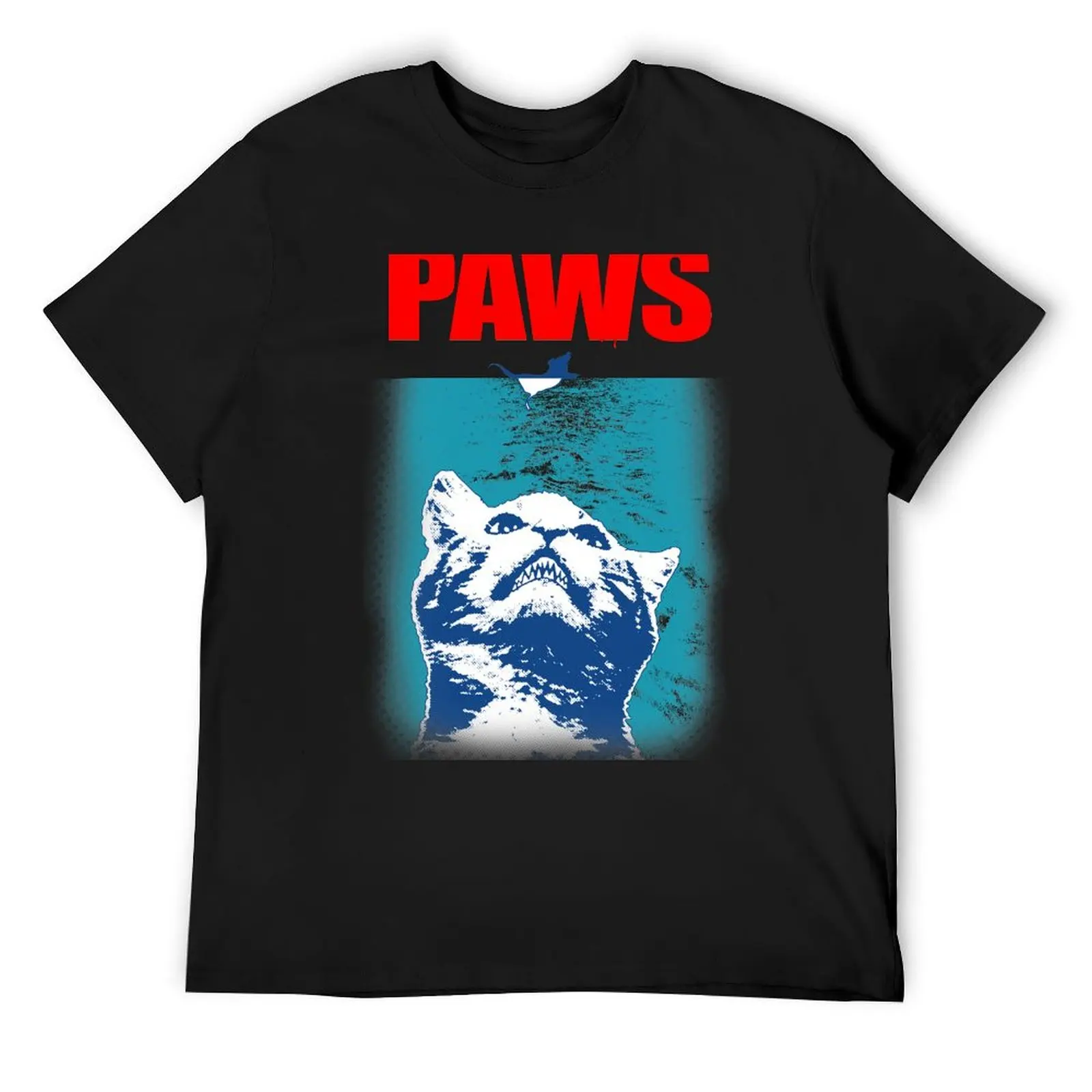 Paws, Cat parody T-Shirt blanks Short sleeve tee oversized t shirt outfits for men