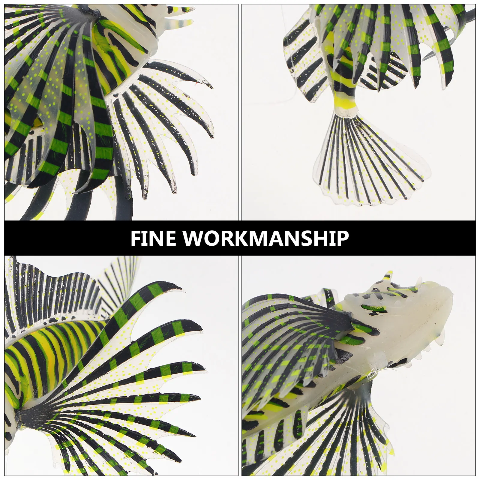 

Luminous Lionfish Aquarium Ornament Simulation Decor For Landscaping Durable Premium Material Natural Design Ideal Fake Decor