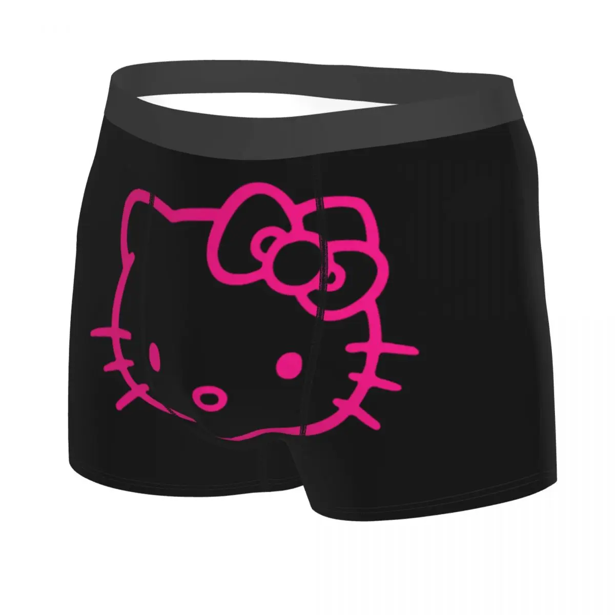 Novità maschile Sanrio Hello Kitty intimo Cartoon Boxer slip pantaloncini traspiranti mutandine mutande