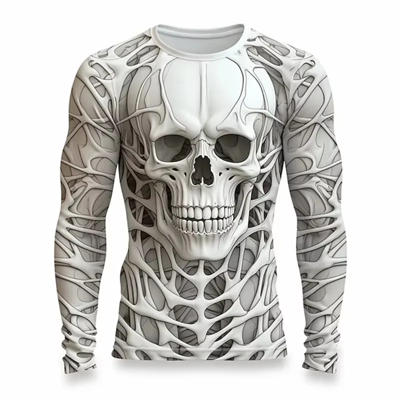 Neues Herren-Langarm-T-Shirt mit lässigem Rundhalsausschnitt, ein Must-have für den Alltag im Frühling und Herbst, modisches Herren-Party-Shirt ﻿ – Detail 21