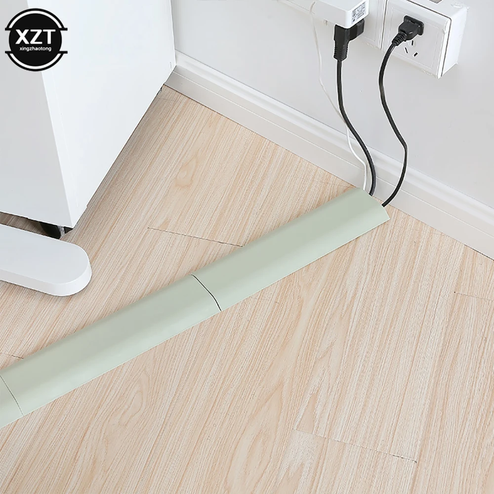 1Pcs Self-adhesive Raceway Wall Cord Duct Cover Cable Duct Ties Fixer Fastener Holder for Cable Organizer Storage Clip