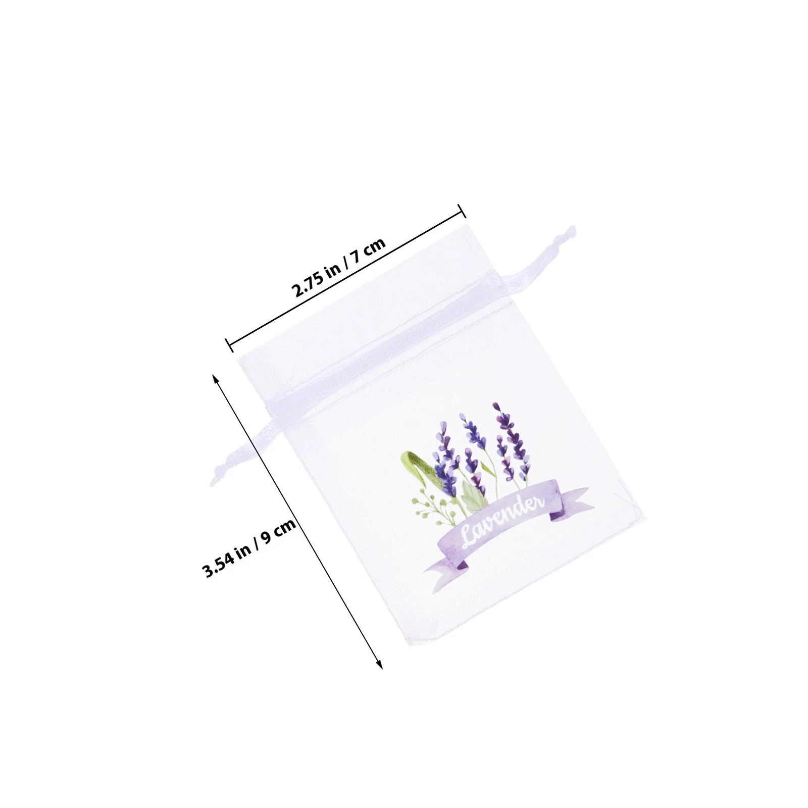 20 قطعة من أكياس اللافندر المزخرفة على شكل زهور مجففة، أكياس فارغة وواضحة للحفلات #5