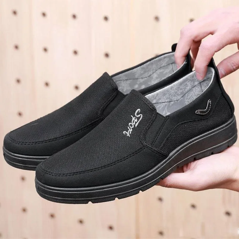 2024 New Canvas Shoes Men Classic Loafers Men Casual Shoes Breathable Walking Flat Men Shoes Sneakers