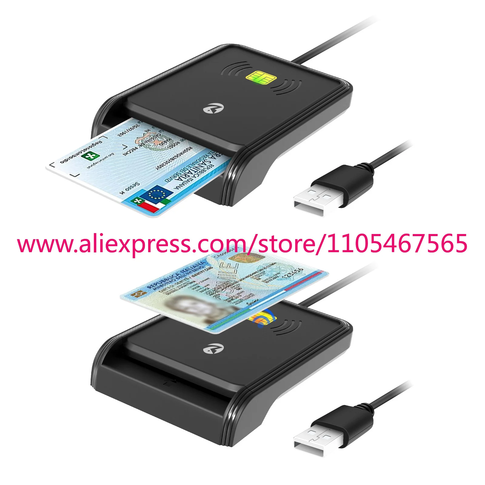 ZOWEETEK Contactless NFC Access Control  Reader RFID USB 2.0 ISO 7816 Smart Card Reader Writer Chip Card
