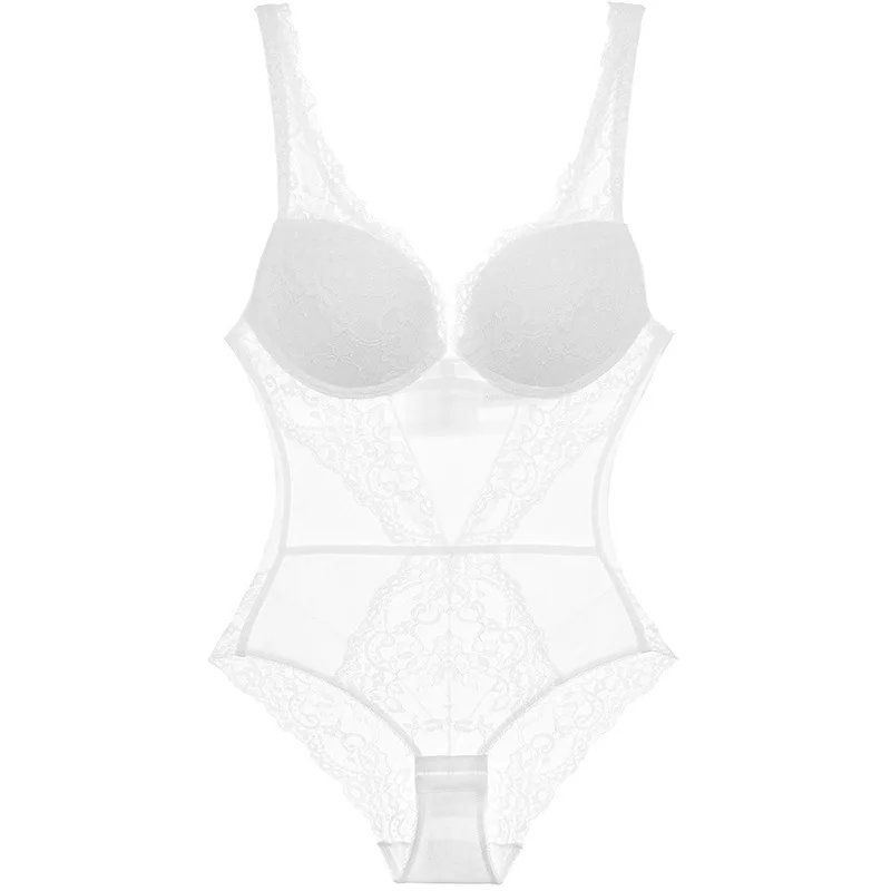 بدلة للجسم مثيرة من الدانتيل الشفاف - مقاس أوروبي، ضيق وجذاب، تصميم فرنسي أنيق لتاريخ الليل، بدوار والعطلات