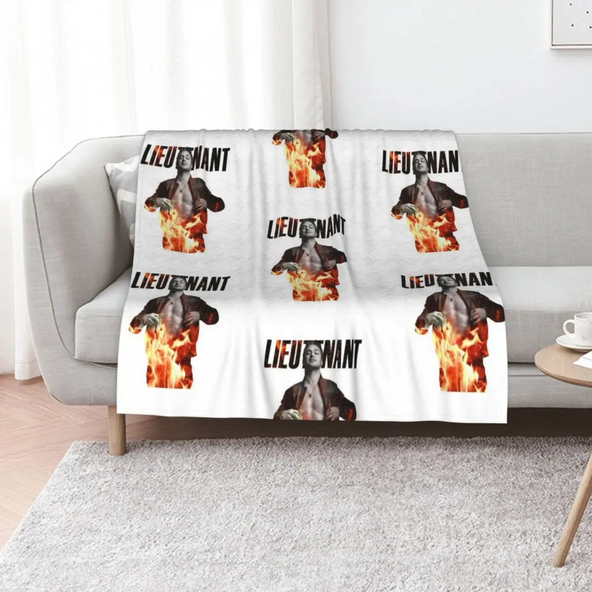 Lieutenant Kelly Severide from Chicago Fire Throw Blanket For Sofa Thin Cute Plaid wednesday Retros Plaid Nap Blankets