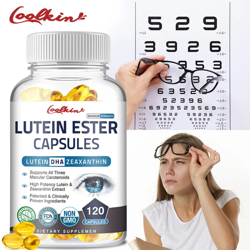 

Lutein Ester - Contains Lutein and Zeaxanthin To Protect Eye Health, Reduce Eye Fatigue & Support Healthy Vision - 120 Capsules