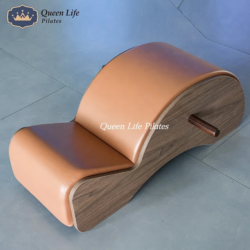 Pilates Spine Corrector Solid Walnut Wood Portable Design Yoga Equipment Balance Barrel for Home Training
