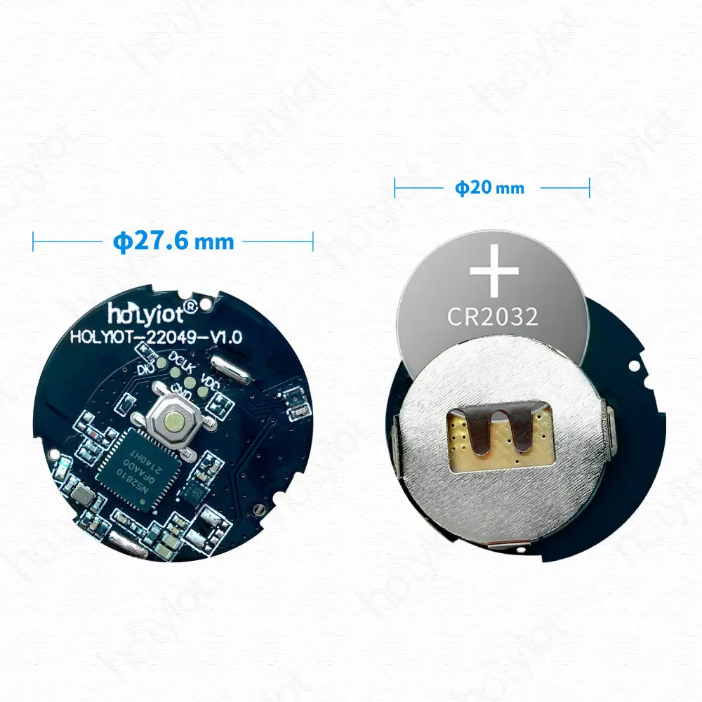 nRF52810 Bluetooth 5.0 Temperature & Humidity Sensor SHT40 Low Power 3-Axis Acceleration Module