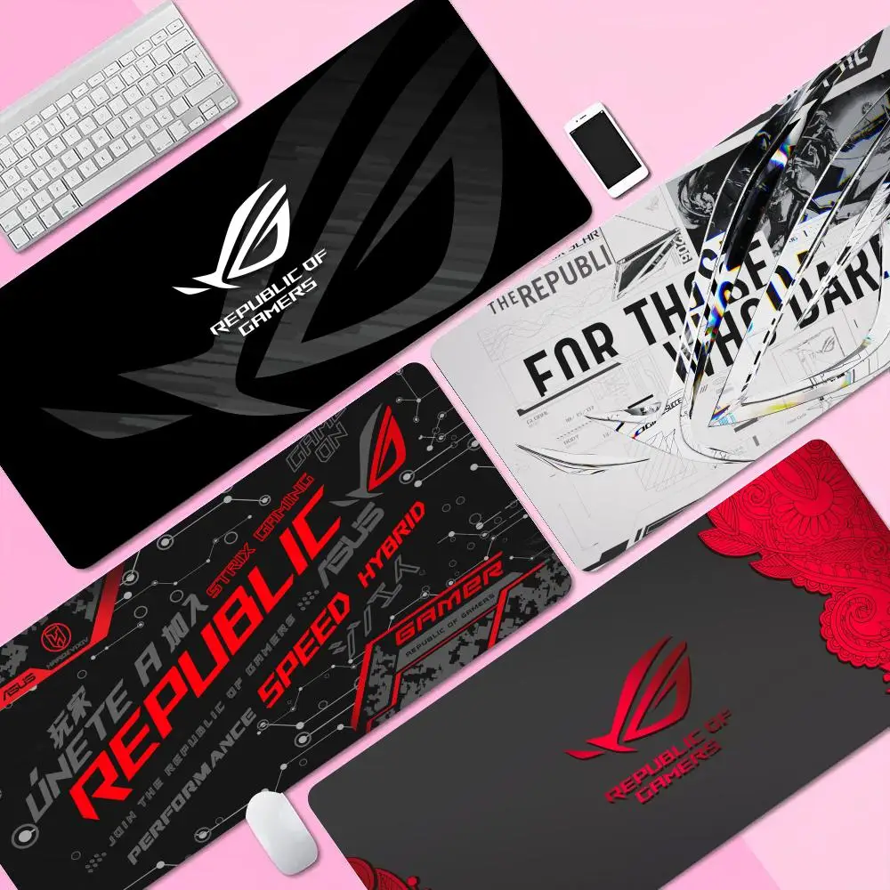 Большой коврик для мыши 900x400 Asus Rog, коврик для мыши, игровой Настольный коврик, Офисные аксессуары для ПК, кабинета, игр, компьютерной клавиатуры, игровой коврик для мыши