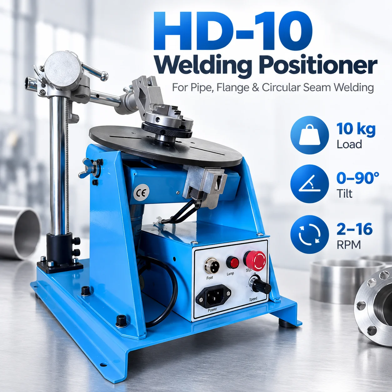 AOLIVIYA Small Welding Displacement Machine 10kg Light Combined Automatic Circular Seam Welding Equipment