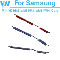 For Samsung Galaxy M01 Core M11 M21 M21s M31s M51 On Off Power Up Down Volume Side Key Power Volume Side Buttons Repair Parts