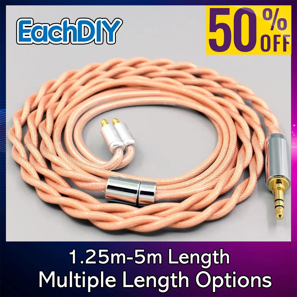 

Type6 2.8mm 7n Litz Shielding 2 core OCC 756 core Earphone Cable For Sennheiser IE100 IE400 IE500 Pro Headset 7977