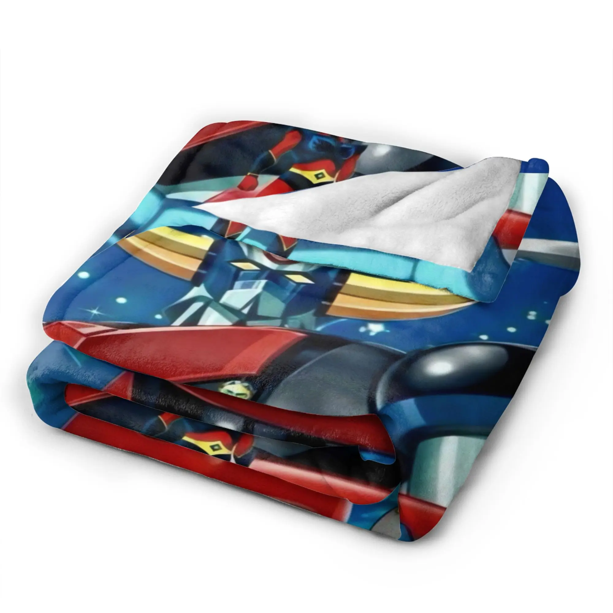 Ufo Robo Grendizer Goldorak Super Warm Blanket  Girls Boys Plush Throw Blanket Graphic Outdoor Flannel Bedspread Sofa Bed Cover