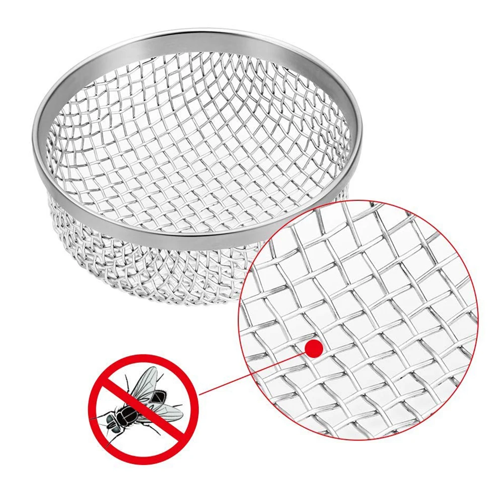 RV Furnace Vent Cover Stainless Steel Insect Bug Net Ventilation Mesh Cover Ventilation Net Cover for Camper RV Caravan