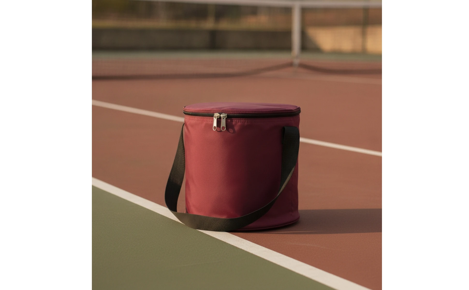 Sports Storage Bag with Shoulder Strap Multipurpose Cylindrical Gear Bag with Zipper Lightweight Multifunctional for Athletes Sports Storage Bag with Shoulder Strap Multipurpose Cylindrical Gear Bag with Zipper Lightweight Multifunctional for Athletes