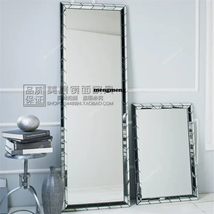 

Новое дизайнерское простое квадратное зеркало для ванной комнаты, европейское декоративное зеркало для прихожей, зеркало в полный рост для гардеробной.