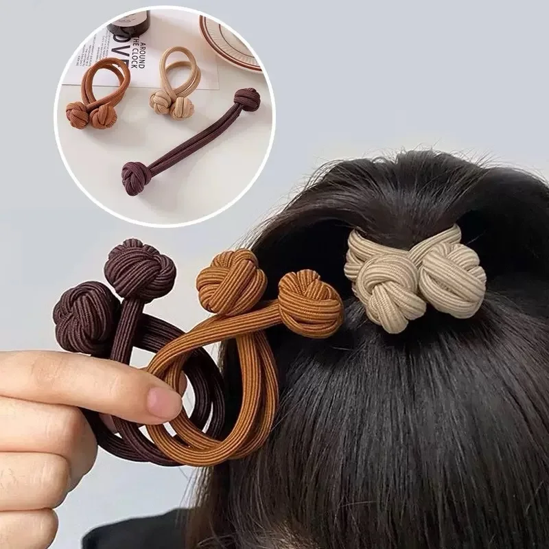 

Accessoires de cheveux de tempérament de bande de cheveux élastique élevée simple pour les femmes