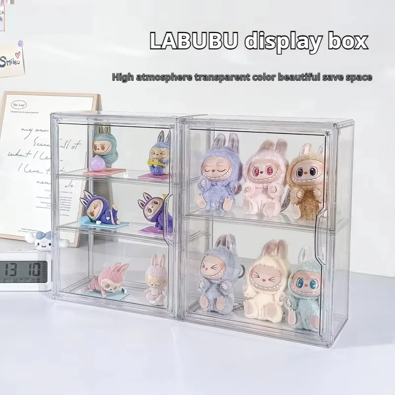 

Acrylic Blind Box Storage Display Cabinet Transparent Labubu Dustproof Desktop Organizer For Toys And Hobbies