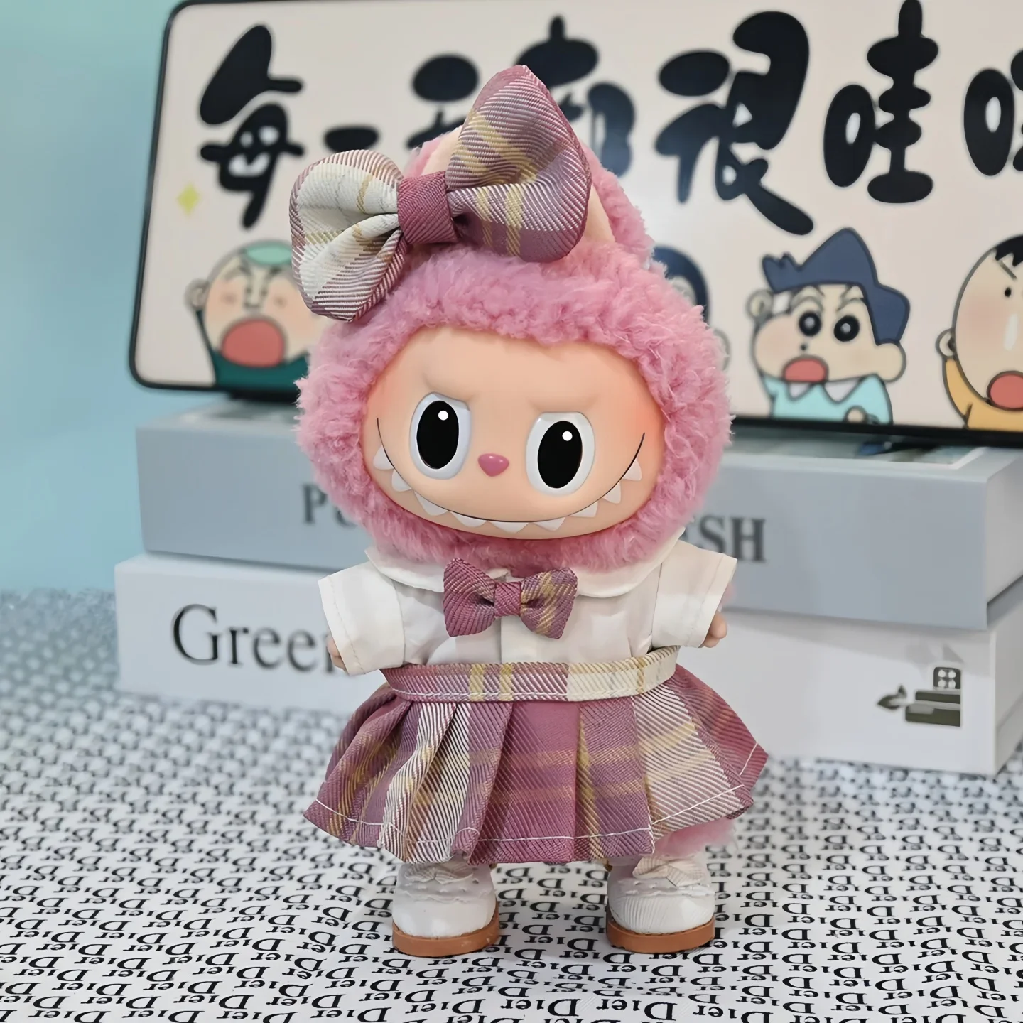 بذلة مجموعة حزام الكتف تنورة ل 17 سنتيمتر Ropa Labubu 3.0 كبيرة في سلسلة الطاقة الزي العصري الاسلوب المناسب #6