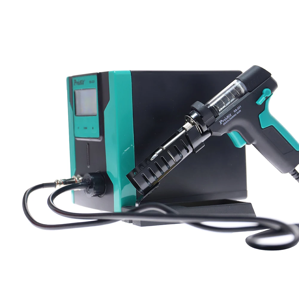 SS-331 LCD Digital Electric Desoldering Station Tin Gun Electric Absorb Sucker Gun Vacuum Soldering Station Suction Pump Welding