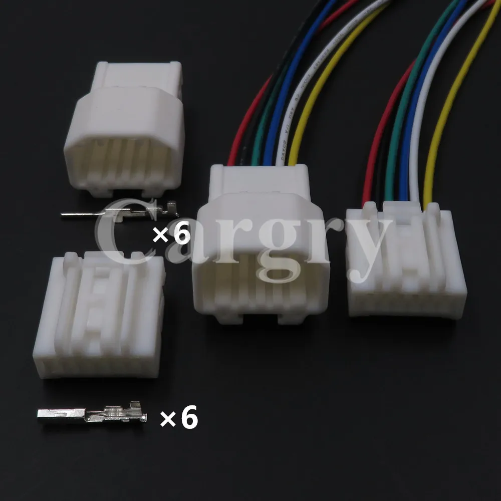 

1 Set 6P Car Electric Male Connector Female 6098-2781 6098-2780 Auto Accessories AC Assembly Automotive Wiring Socket