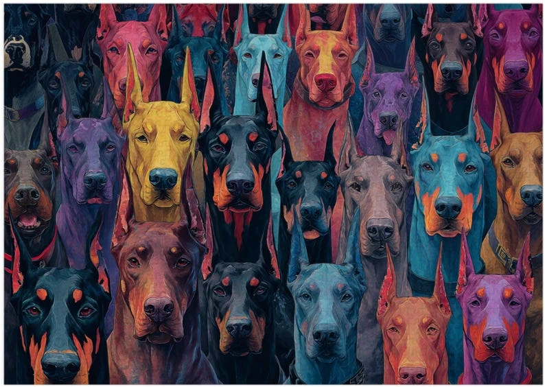 

Full of Doberman Pinschers Jigsaw Puzzle Home Decor Adults Puzzle Games Family Fun Floor Puzzles Educational Toys for Kids