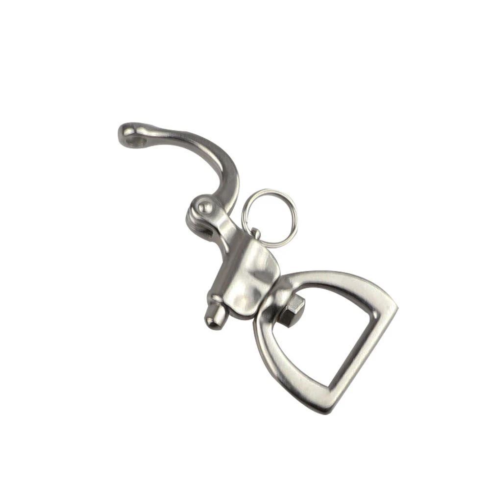 Mayitr-316 Stainless Steel Swivel Shackle, Quick Release Boat Anchor Chain, Eye Shackle, Snap Hook for Marine Architectural