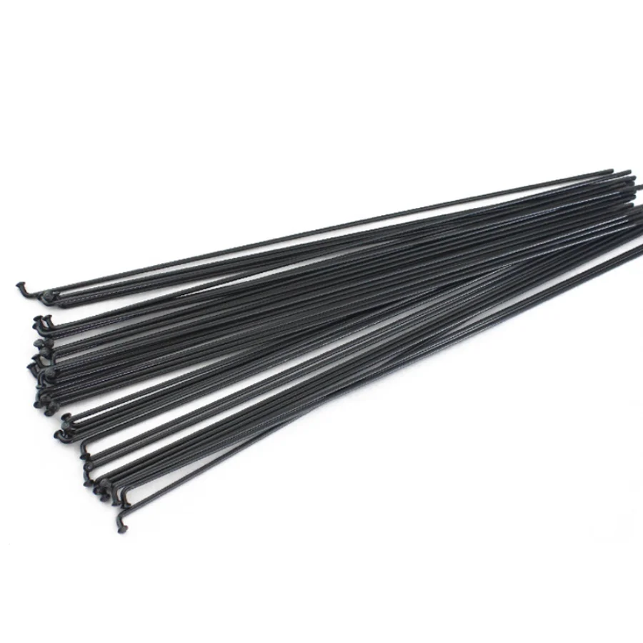36pcs High Strength Mountain / Road Bike 14G Spokes Black Colour Bicycle Steel Spokes 170mm-300mm BZN001