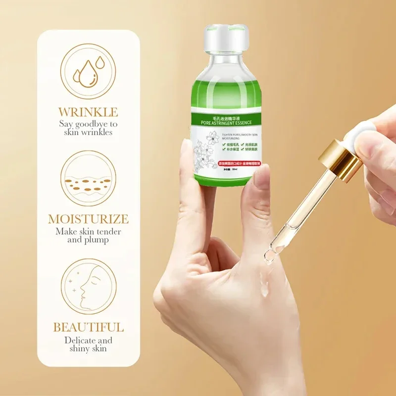 Lactobionic Acid Pore Shrink Face Serum Hyaluronic Acid Moisturizing Nourish Smooth Pores Repair Essence Firm Korean Cosmetics