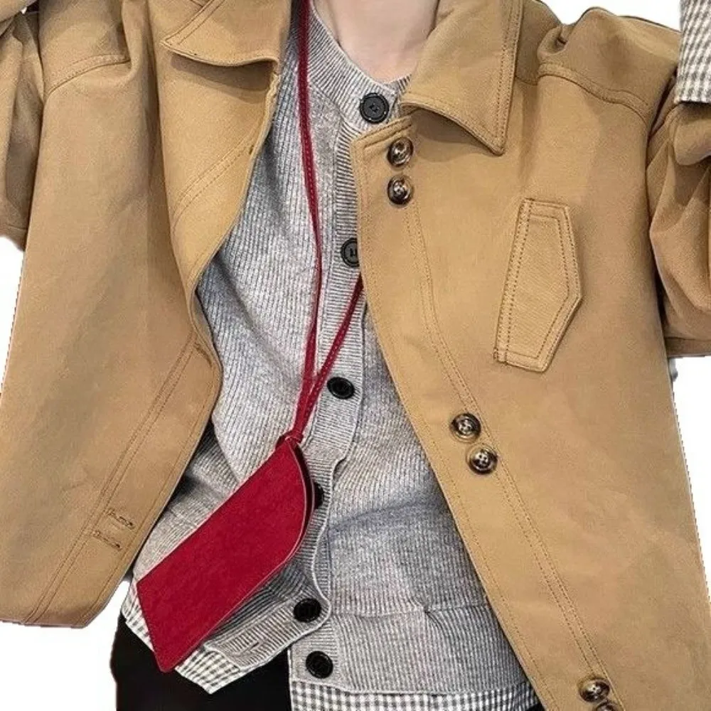 กระเป๋าใส่แว่นกันแดดหนัง PU ดีไซน์ใหม่ ทนทาน พกพาสะดวก ที่ใส่แว่นตา สีพื้น กระเป๋าใส่แว่นตา อุปกรณ์เสริมสำหรับแว่นตา