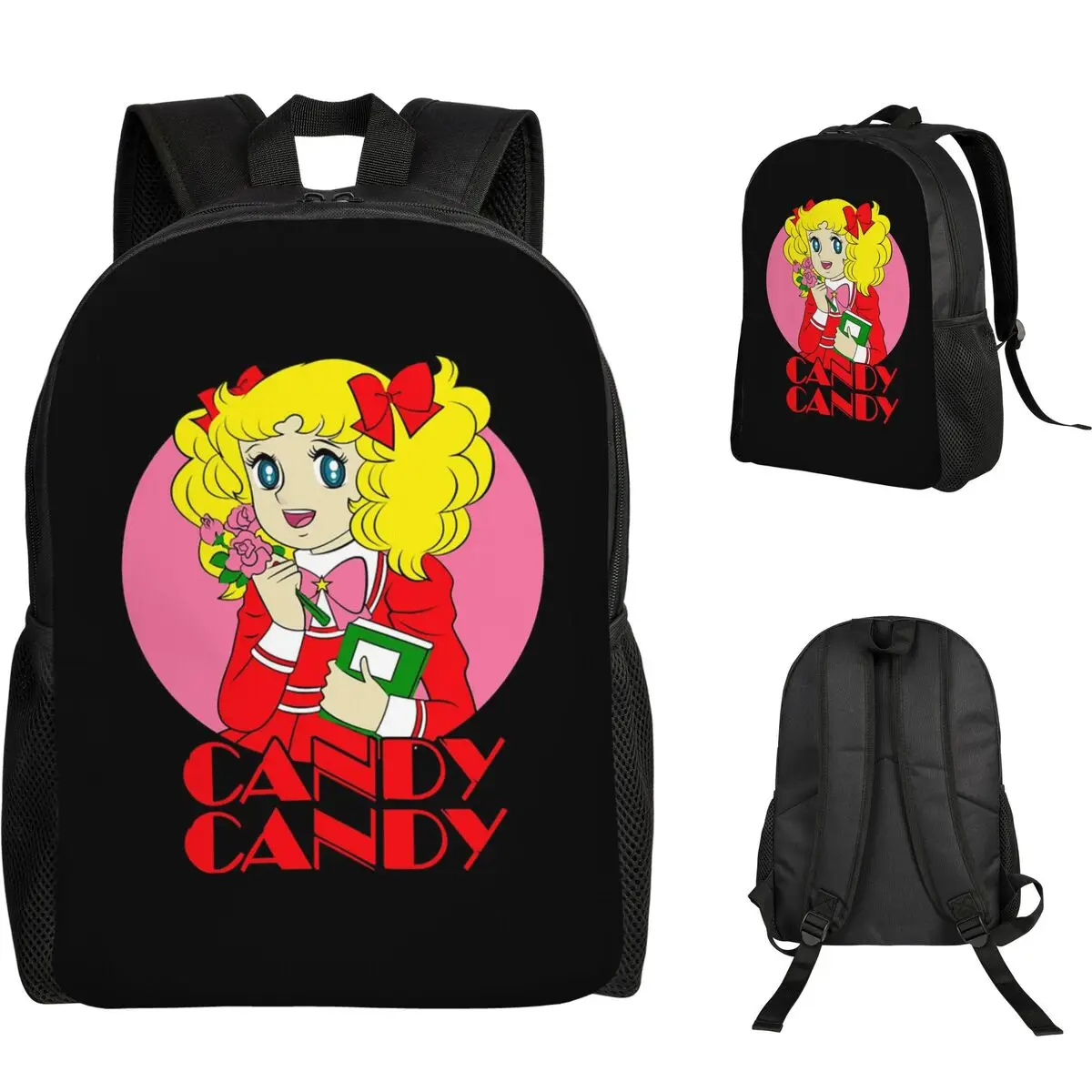 

Рюкзак Candy Candy Anime Japan Essential для студентов, школьников, мальчиков и девочек, сумка для книг, школьная сумка, сумка для ноутбука, сумка через плечо