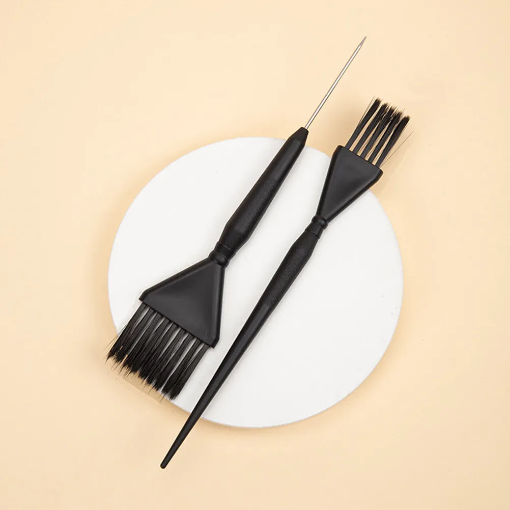 

Набор из 2-х расчесок для волос: маленький аппликатор для окрашивания, осветления и мелирования, портативная кисть-расческа для салона и домашнего использования